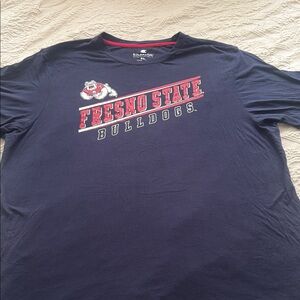 Navy Fresno State Bulldogs Tee